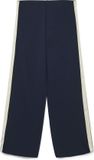 Vero Moda Berlin Mid Waist Wide Panel Broek Dames - Navy Blazer