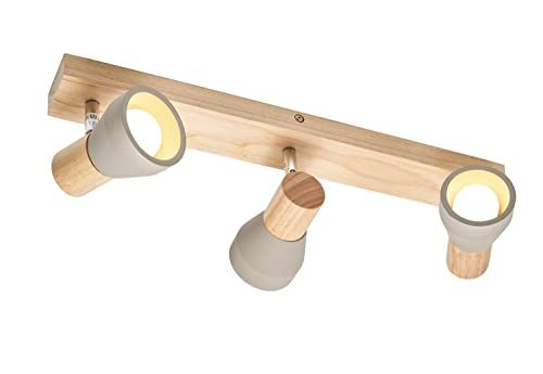 Lindby Filiz LED Plafondlamp - Scandinavisch - Alu - Beton - Slaapkamer