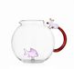 Ichendorf Milano Tabby Cat Waterkan - Glas - Transparant - 16.5cm