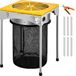 VEVOR Harvester Trimmer 18 inch roestvrijstalen bladtrimmer Harvester Groeisnelheid Verstelbare oogsttrimmer 50W Toptrimmer ideaal pour le abattage de plantes et arbustes