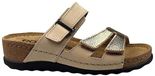 Rohde Klittenband Slipper Sleehak Beige Goud