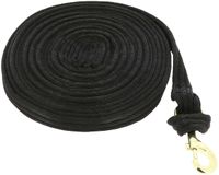 Jumptec Unisex Gewatteerde Longeerlijn - Zwart, 8 m