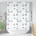 Prolenta Maison Exclusive - Rideau de douche avec coffre, dimensions 150x240 cm, largeur du tissu 146 cm