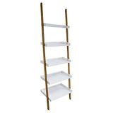 MSV Schaal 5 niveaus, bamboe, bruin, 178 x 55 x 35 cm, 3 stuks