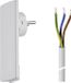 EVOline 151000151300 Câble d'alimentation 1,5 m avec fiche plate blanc