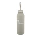 Thermische fles 500 ml grijs opschrift