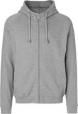 Neutral Sport Grey Unisex Hoodie met capuchon en rits - S