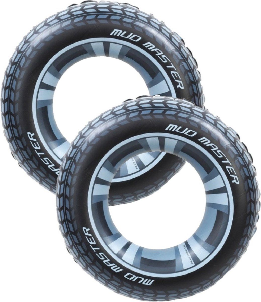 Bestway - 2x Opblaasbare Autoband Zwembanden 91 cm - Kinderen & Volwassenen