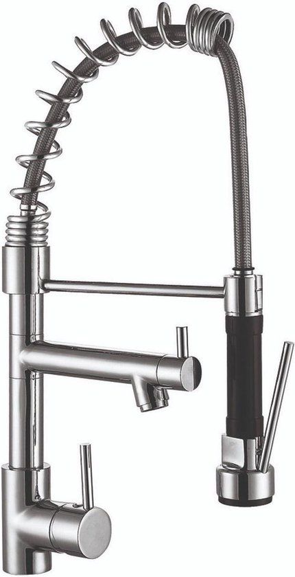 Go by Van Marcke Go Grand Cuisina Keukenkraan - Chroom - Incl. Sproeier - 48 cm