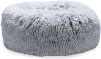 Beeztees Siba Orthopedische Donut Hondenmand - Fluffy Kattenmand - Grijs - 50x50x20 cm
