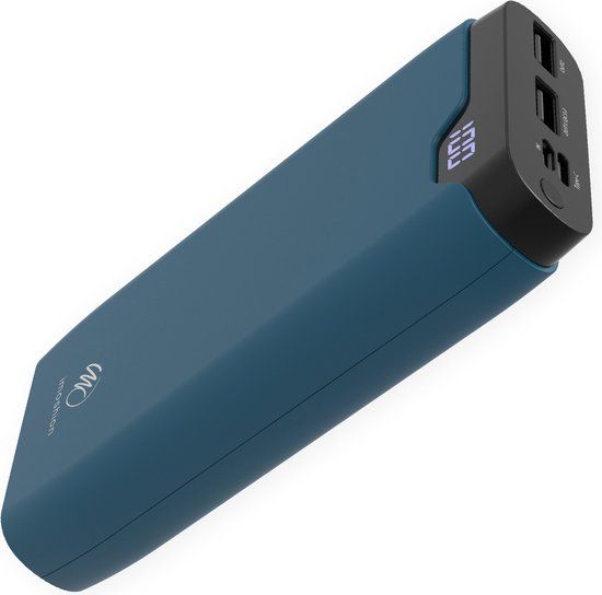 iMoshion Powerbank 20000 mAh - Blauw - Snellader - USB A, USB C & Micro USB