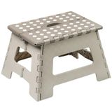 KESPER Inklapopstap, kunststof, 35 x 27 cm, 22 cm hoog, 150 kg belastbaar, wit/beige