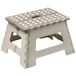 KESPER Inklapopstap, kunststof, 35 x 27 cm, 22 cm hoog, 150 kg belastbaar, wit/beige