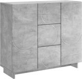 vidaXL Dressoir Betongrijs 85,5 x 31 x 75 cm Bewerkt hout