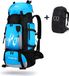 CarryQuest® 90L Sac à dos d'extérieur - Sac à dos imperméable pour la randonnée, le camping et le backpacking - Bleu clair