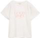 Tom Tailor Los T-shirt met print Soft Clear White XS