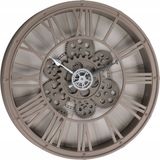 Home & Styling Wandklok Vienna - Vintage Metal - Beige - 39 cm