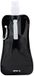 Merkloos / Sans marque Makito Western Europe Waterfles / drinkfles opvouwbaar - zwart - kunststof - 400 ml - schroefdop - ophanghaak