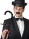 Funny Fashion Carnaval wandelstok - Verkleed wandel en dans stok - 80 cm - zwart - volwassenen