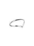 SINGULARU - Peak Silver Ring - 925 Sterling Zilveren Ring met gepolijst zilver Rhodium Plated Finish - Sieraden voor dames - Gemaakt in Spanje - Verschillende afwerkingen en maten