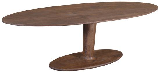 DÉJA Living Eettafel Xàtiva - Ovaal Donkerbruin Mangohout - 250x100x76cm