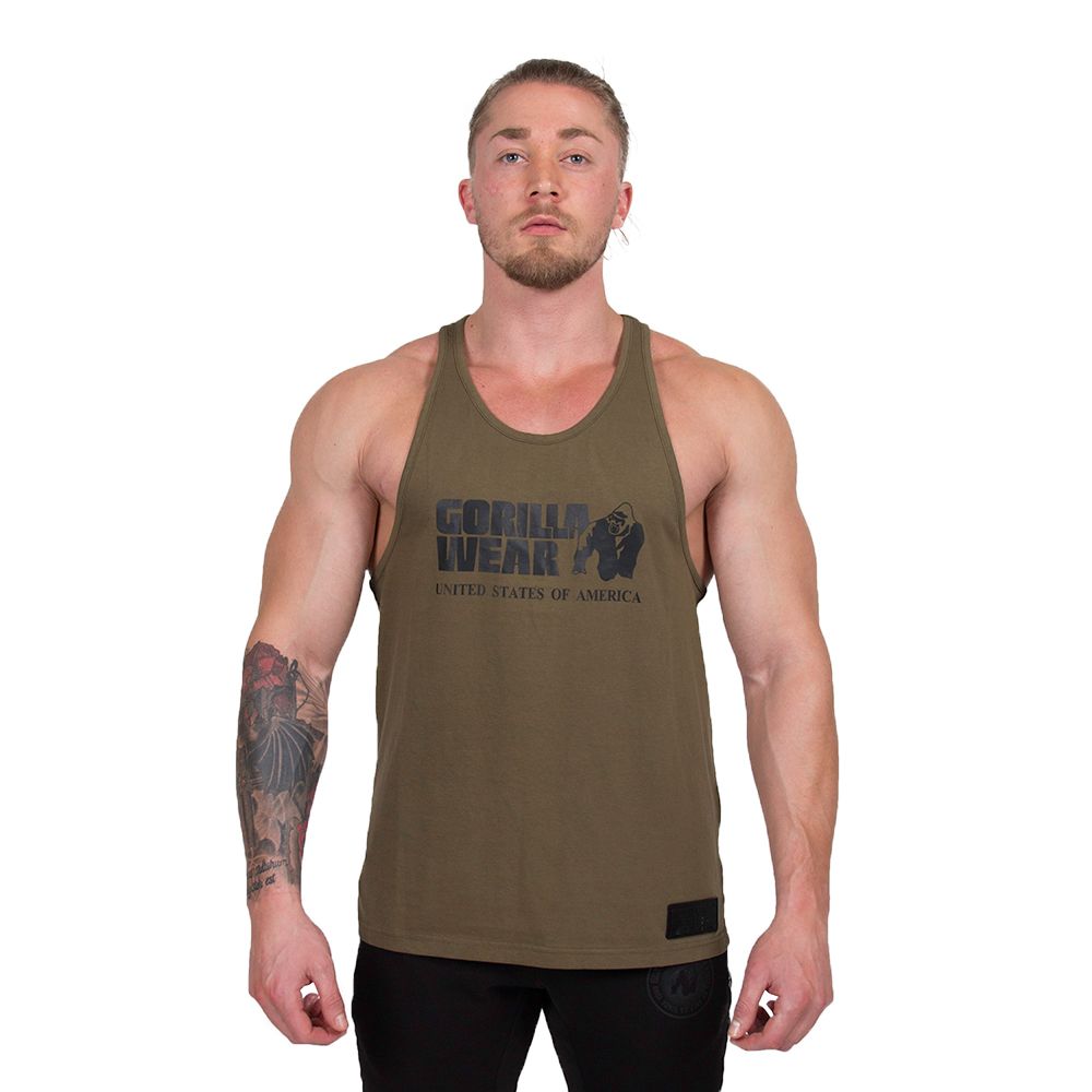 Gorilla Wear Classic Tank Top - Army Green - S