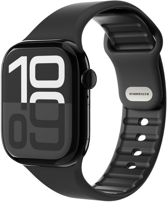 Vonmählen Classic Band 2 Polsband Zwart Silicone Apple Watch 38/40/41 mm