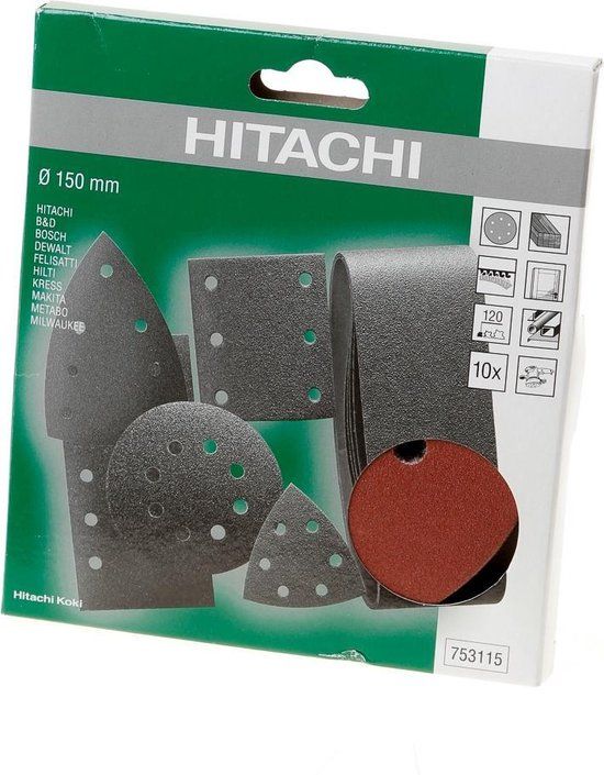 HiKOKI Schuurschijf diameter 150 k120 (10 st)
