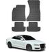 Omac Tapis De Sol Compatible Avec Audi A5 8t3 8f7 Cabriolet Coupé 07-17 Noir En Caoutchouc