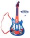 Lexibook Spider-Man K260SPLXB Elektronische gitaar, verlicht met microfoon, bril met microfoon, demosongs, MP3-plug, blauw/rood