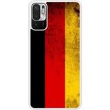 Redmi Bedrukt siliconen hoesje compatibel met Redmi Note 10 5G Drapeau Allemagne