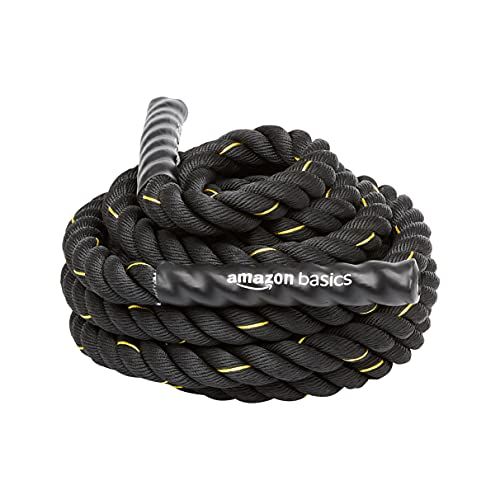 AmazonBasics - Trainingstouw Battle Rope, 9 m x 3,8 cm