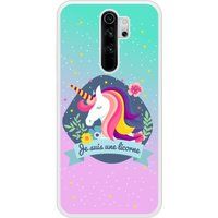 Redmi Bedrukt siliconen hoesje compatibel met Redmi Note 8 Pro Je suis une licorne