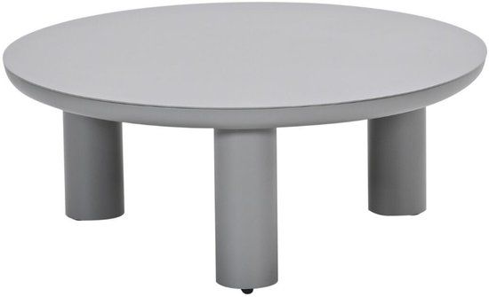 Garden Impressions Elefanti aluminium loungetafel - Ø80xH32 cm - taupe