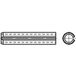 TOOLCRAFT TO-6866475 Spanhulzen Verenstaal 100 stuk(s)