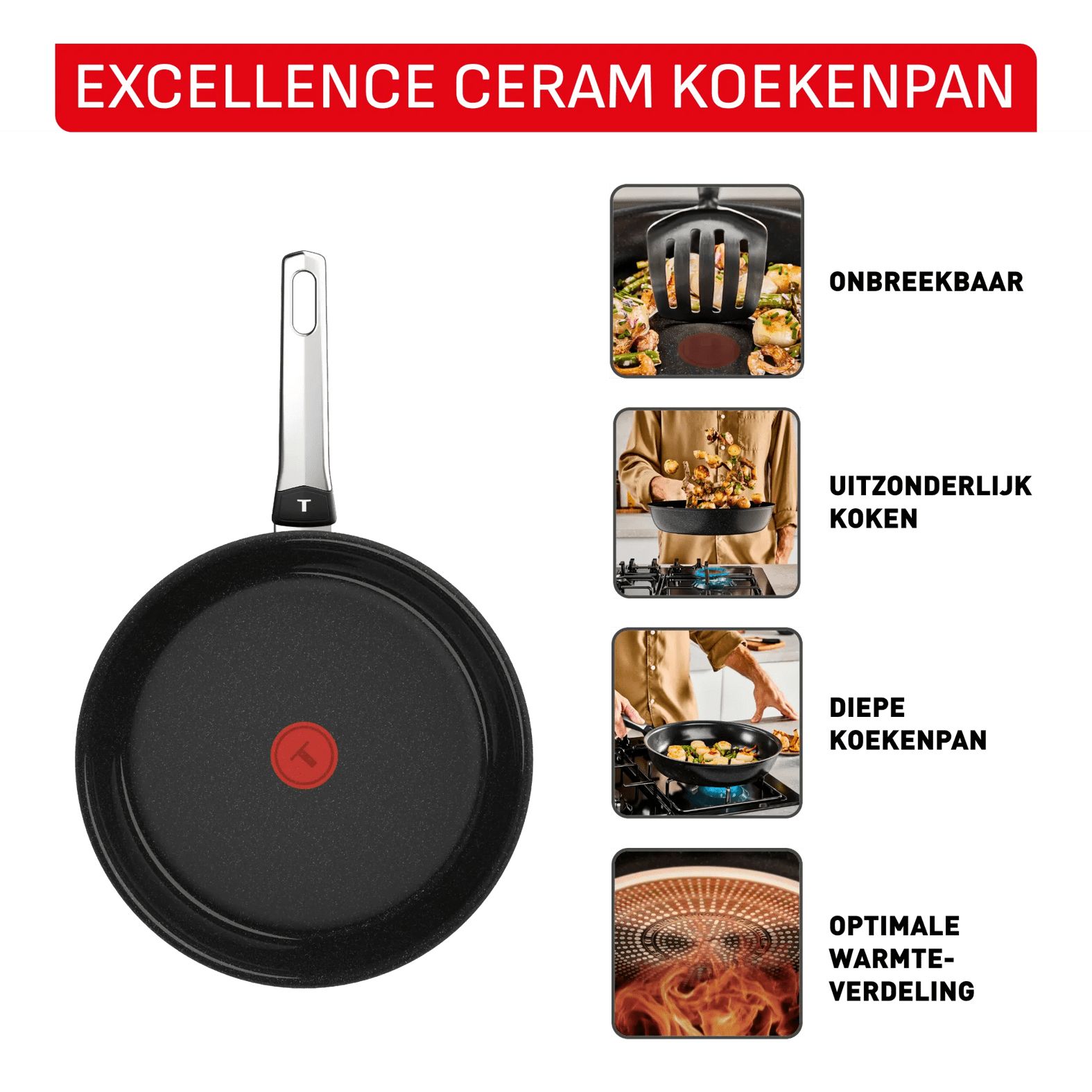 Tefal Excellence keramische koekenpan 24cm