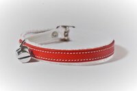Animal King Kattenhalsbandje - Leer - Rood - Maat: One size
