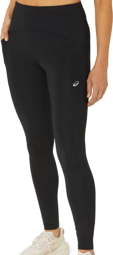Asics Road High Waist Sportbroek Vrouwen - Zwart, Maat M
