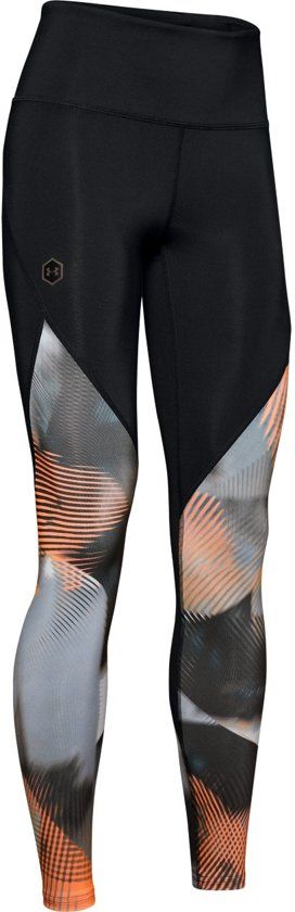 Under Armour Rush Legging-Print Dames Sport Legging - Peach Plasma - Maat XS