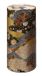 Tokyo Design Studio Roestvrij Stalen Theeblik - Gouden/Zwarte Bloemen - 7.4x15.5cm 200gr