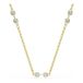 Swarovski Swarovski Remix ketting, Ronde slijpvorm, Wit, Goudkleurige toplaag