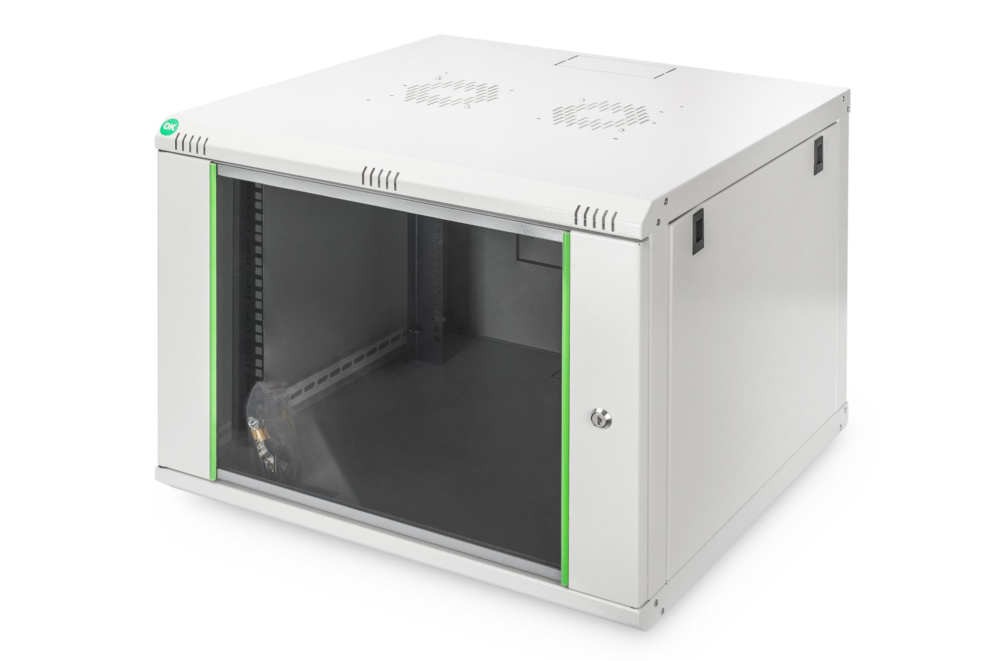 Digitus DN-19 07U-6/6-EC - Stelling/rack - Grijs