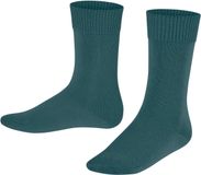 FALKE Comfort Wool eenkleurig wol sokken kinderen groen - maat 31-34