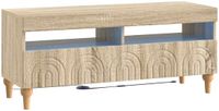 vidaXL LED tv-meubel ALKMAAR 100 x 35 x 43 cm Sonoma Eiken