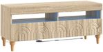 vidaXL LED tv-meubel ALKMAAR 100 x 35 x 43 cm Sonoma Eiken