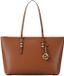 Michael Kors Quinn shopper 15 inch large luggage cognac leer