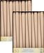 Conpax Bougies Bougies de table Mega Pack - 100x pièces - taupe - 25 cm - Bougies de table