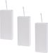 Merkloos / Sans marque Waterverdamper radiator - Pakket van 4x stuks - wit - 20 cm - dolomiet/aardewerk - luchtbevochtiger - radiator bak