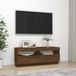 Prolenta Maison Exclusive - TV-meubel met LED-verlichting, bruin, eikenlook, 100x35x40 cm