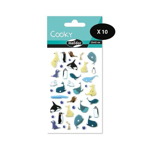 Maildor CY061Opack - 3D Stickers Cooky Set (40 stickers)